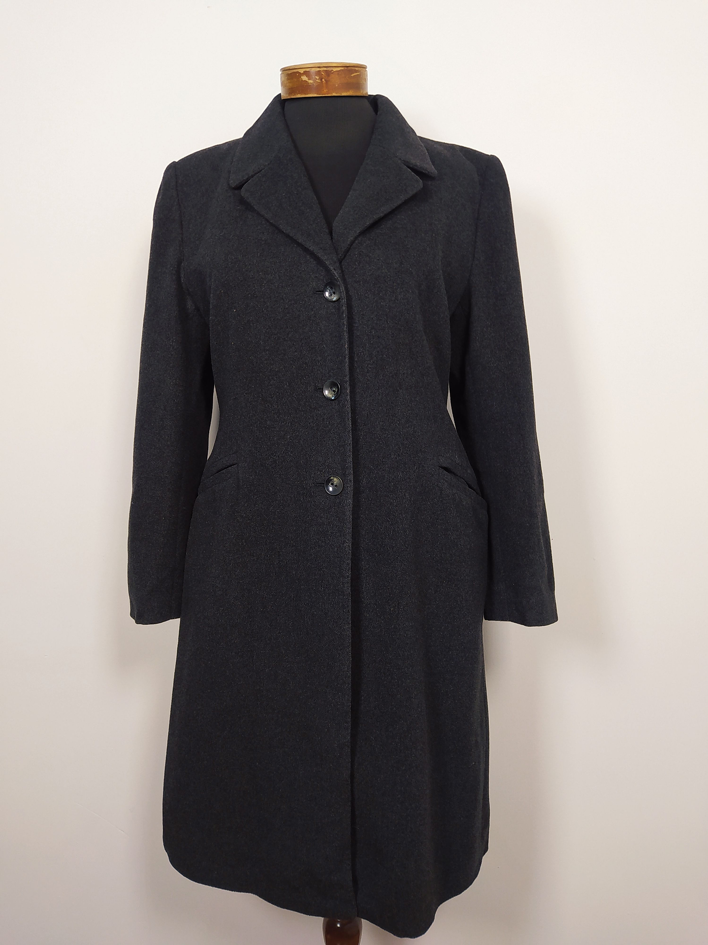 Abrigo Lana virgen mujer Studio Classics El Corte Inglés TALLA ML Plomo Oscuro - MM129 1