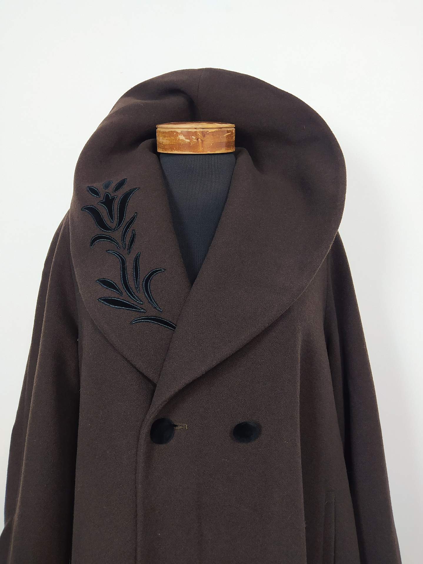 Abrigo largo pura lana virgen mujer Moda Sport Jlia Boutique TALLA XL Café - MM125 5