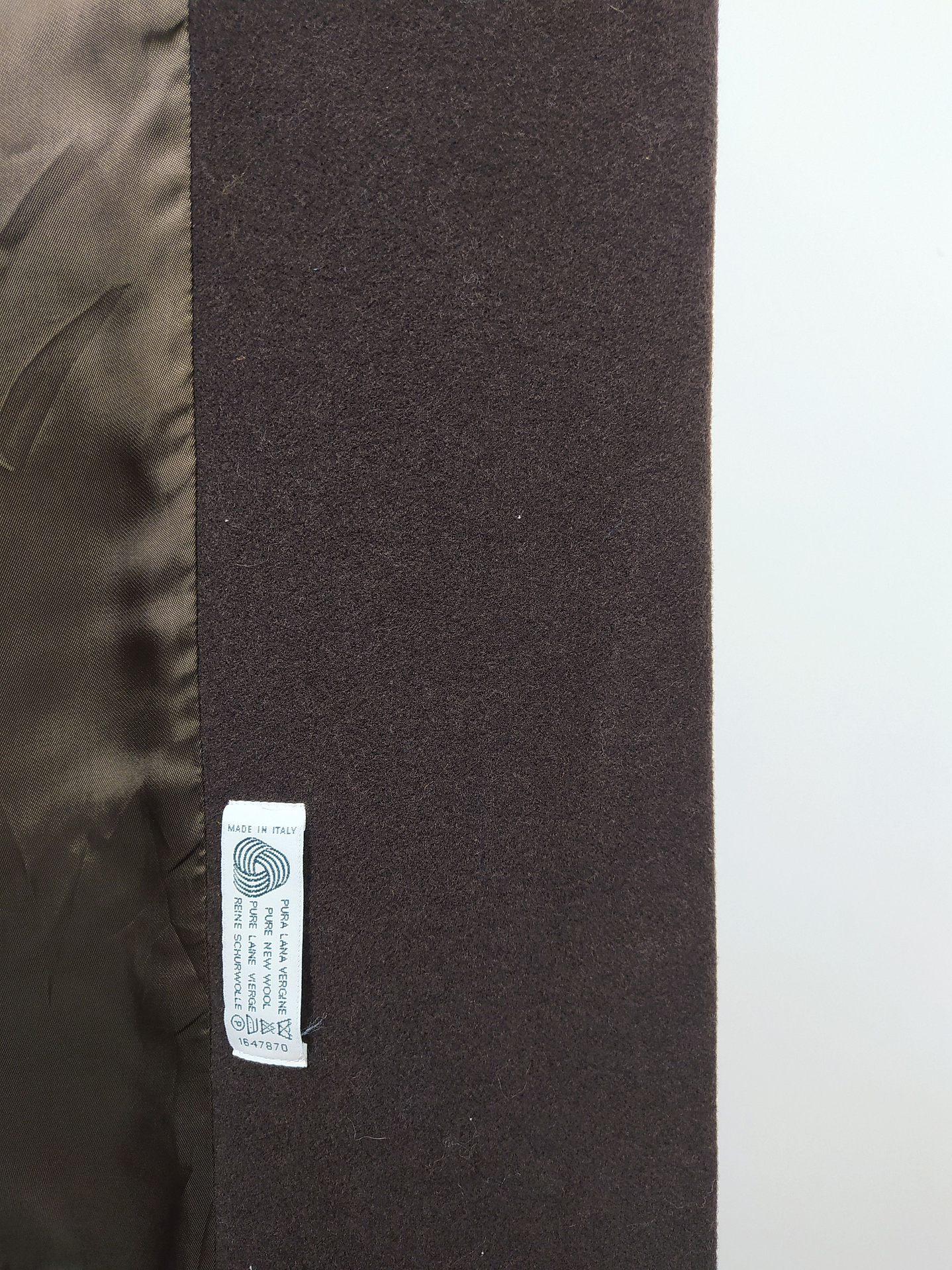 Abrigo largo pura lana virgen mujer Moda Sport Jlia Boutique TALLA XL Café - MM125 6