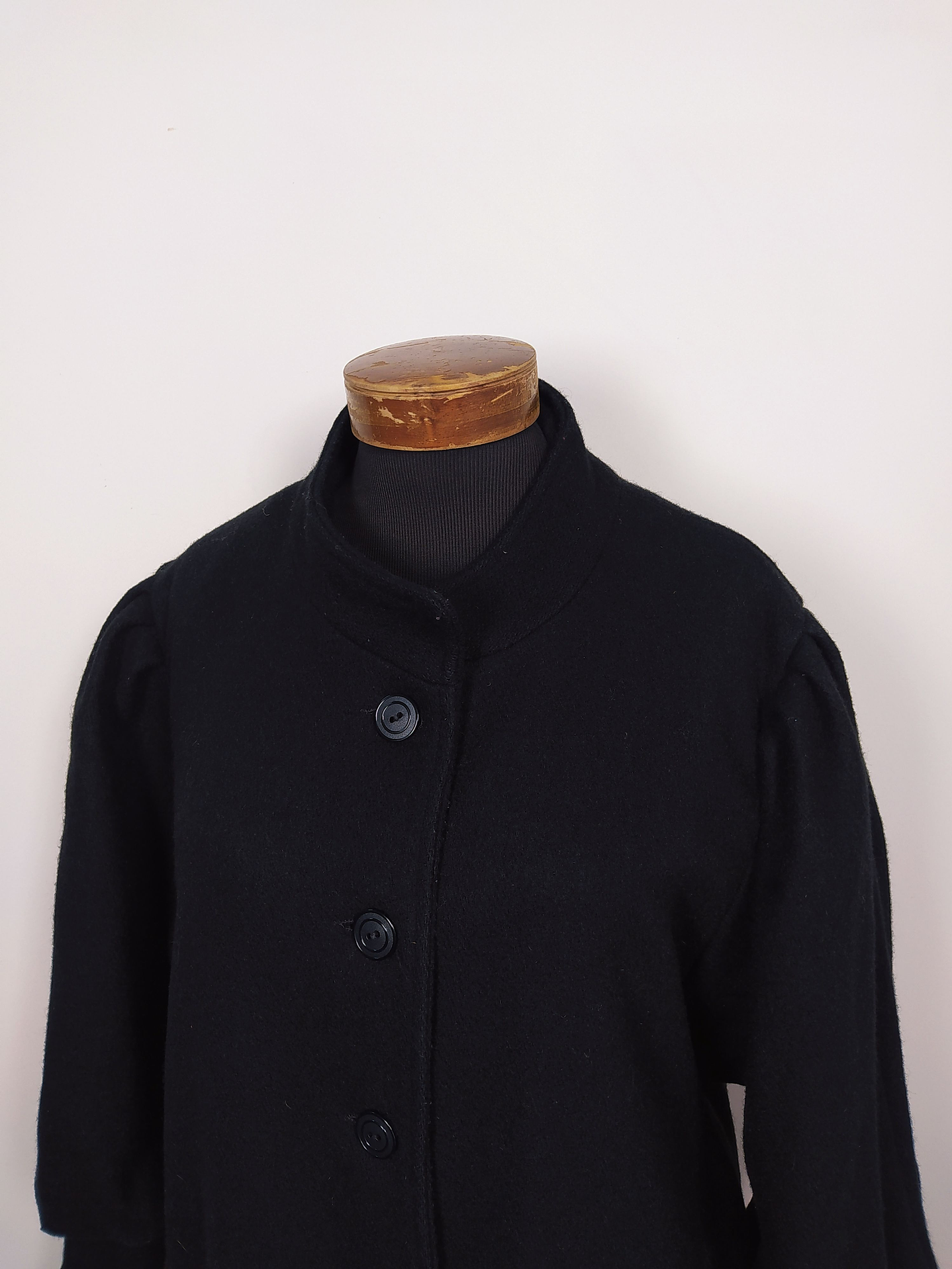 Abrigo largo pura lana mujer Rebeca Lynn TALLA XL Negro - MM126 5