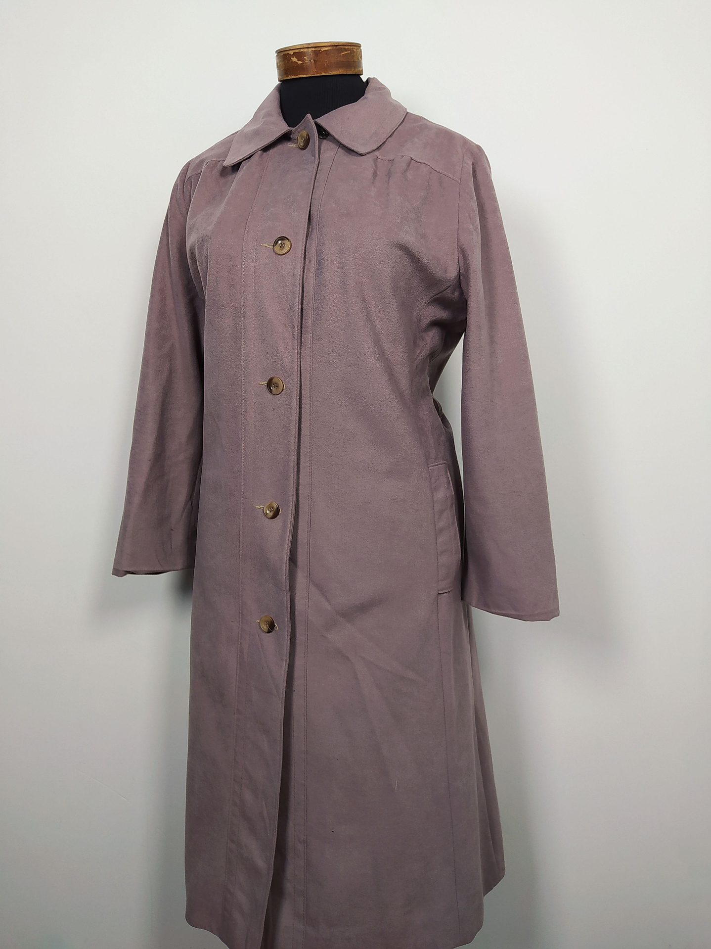 Abrigo largo Sears mujer TALLA M Lila romatico- MM132 1