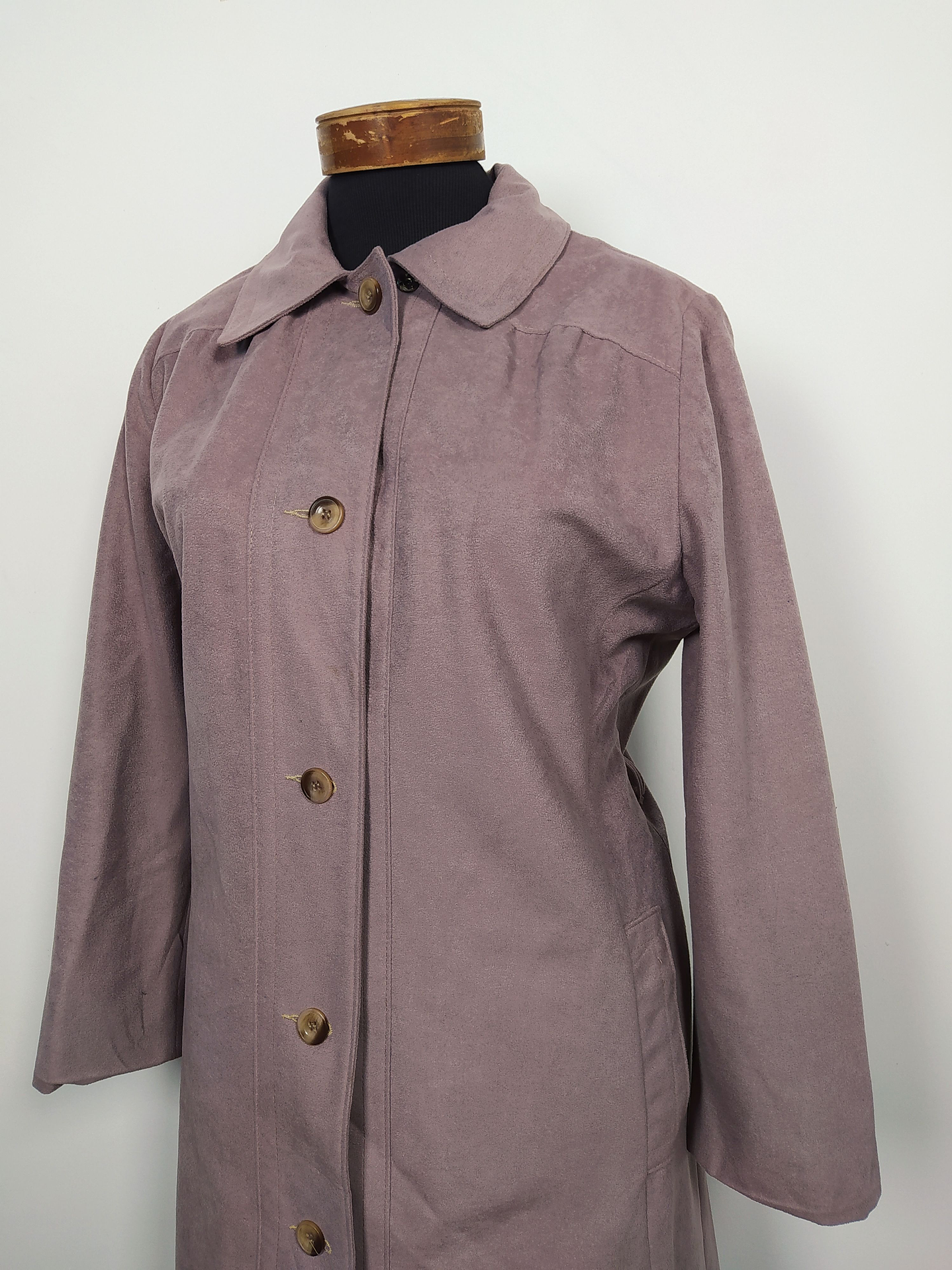 Abrigo largo Sears mujer TALLA M Lila romatico- MM132 4