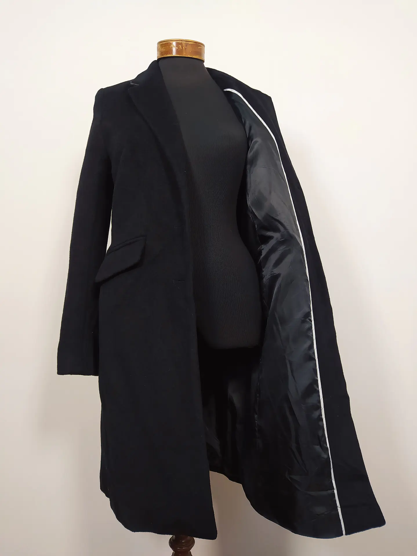 Abrigo mujer lana Liz Claiborne TALLA M Negro - MM134 5