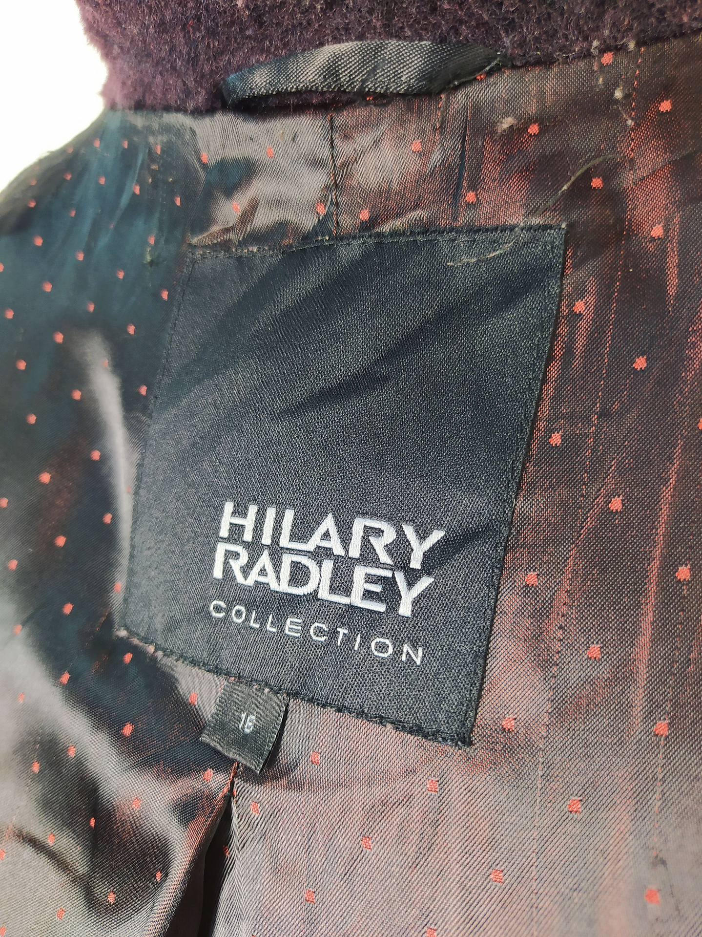 Abrigo mujer lana y alpaca Hilary Radley TALLA L Cirula violeta oscuro - MM133 7