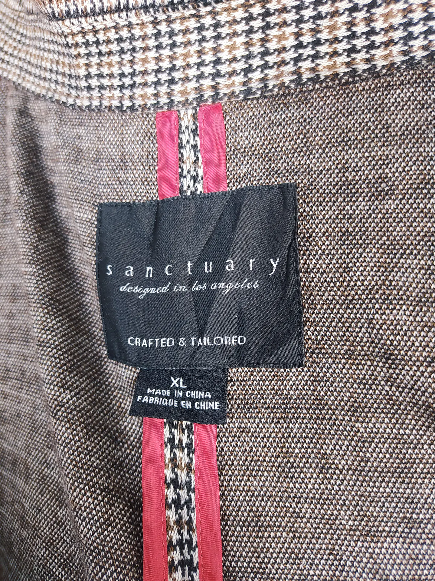 Abrigo mujer Sanctuary Pata de Gallo TALLA L /XXL - MM137 5