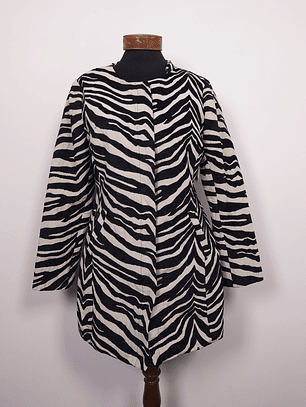 Abrigo mujer Luii animal print Cebra nuevo TALLA M - MM139