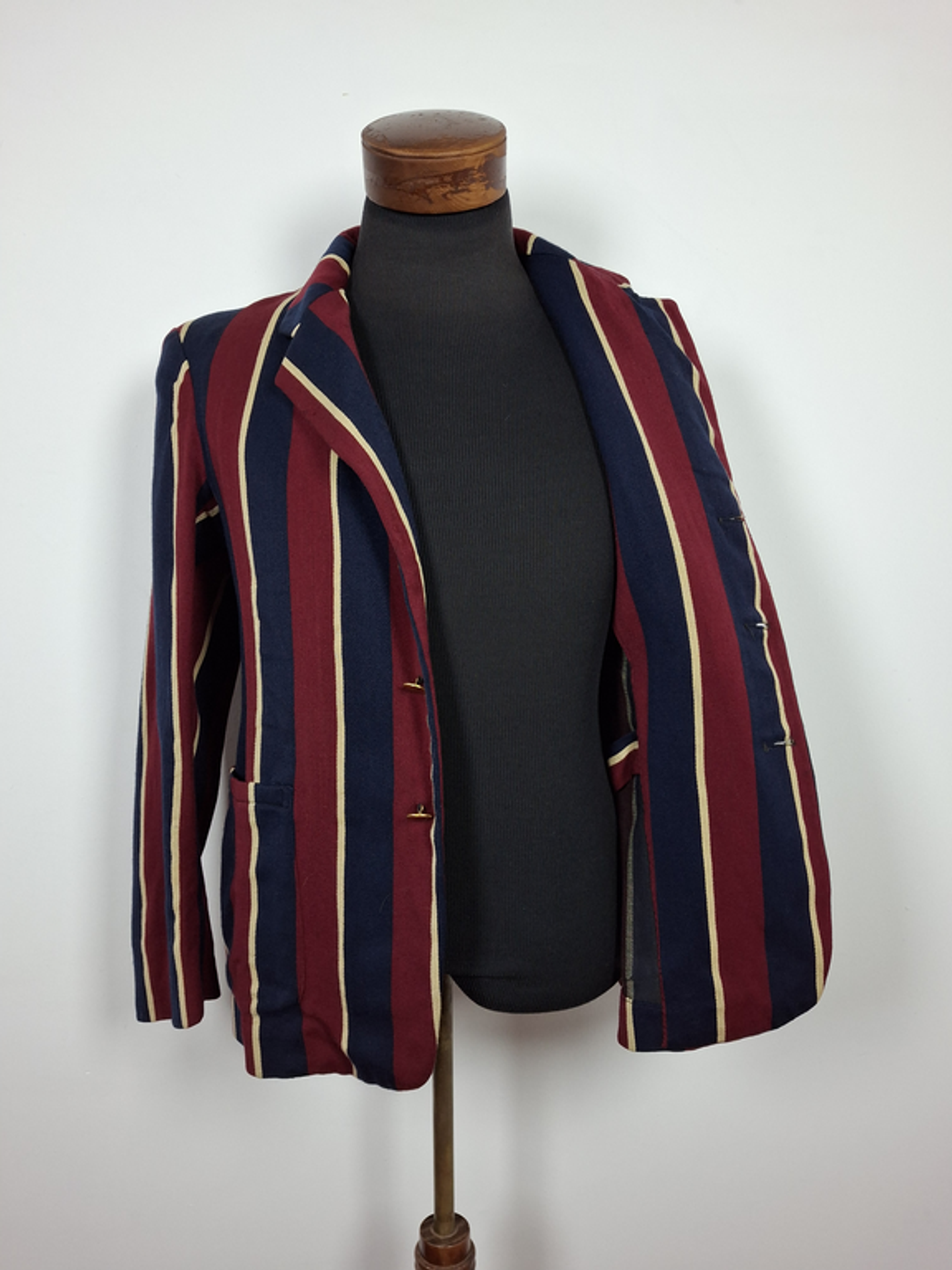 Blazer de Club Británico OHA vino con azul- Regatta Blazer vintage TALLA M  4