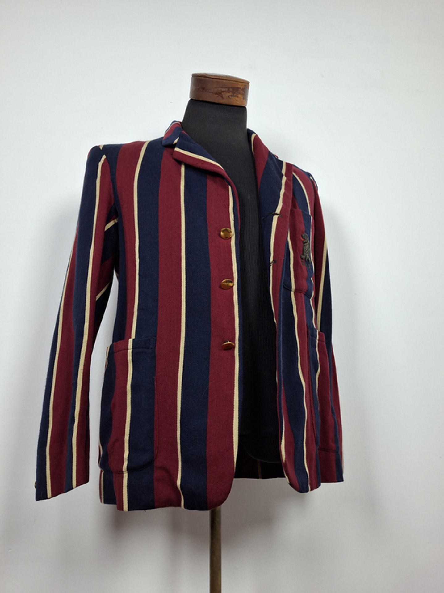 Blazer de Club Británico OHA vino con azul- Regatta Blazer vintage TALLA M  6