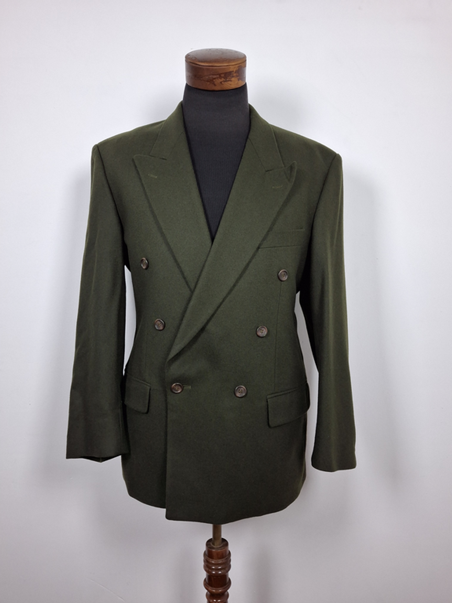 Blazer lana Double Breasted Verde - TALLA LXL - BH173 1