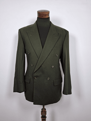 Blazer lana Double Breasted Verde - TALLA LXL - BH173