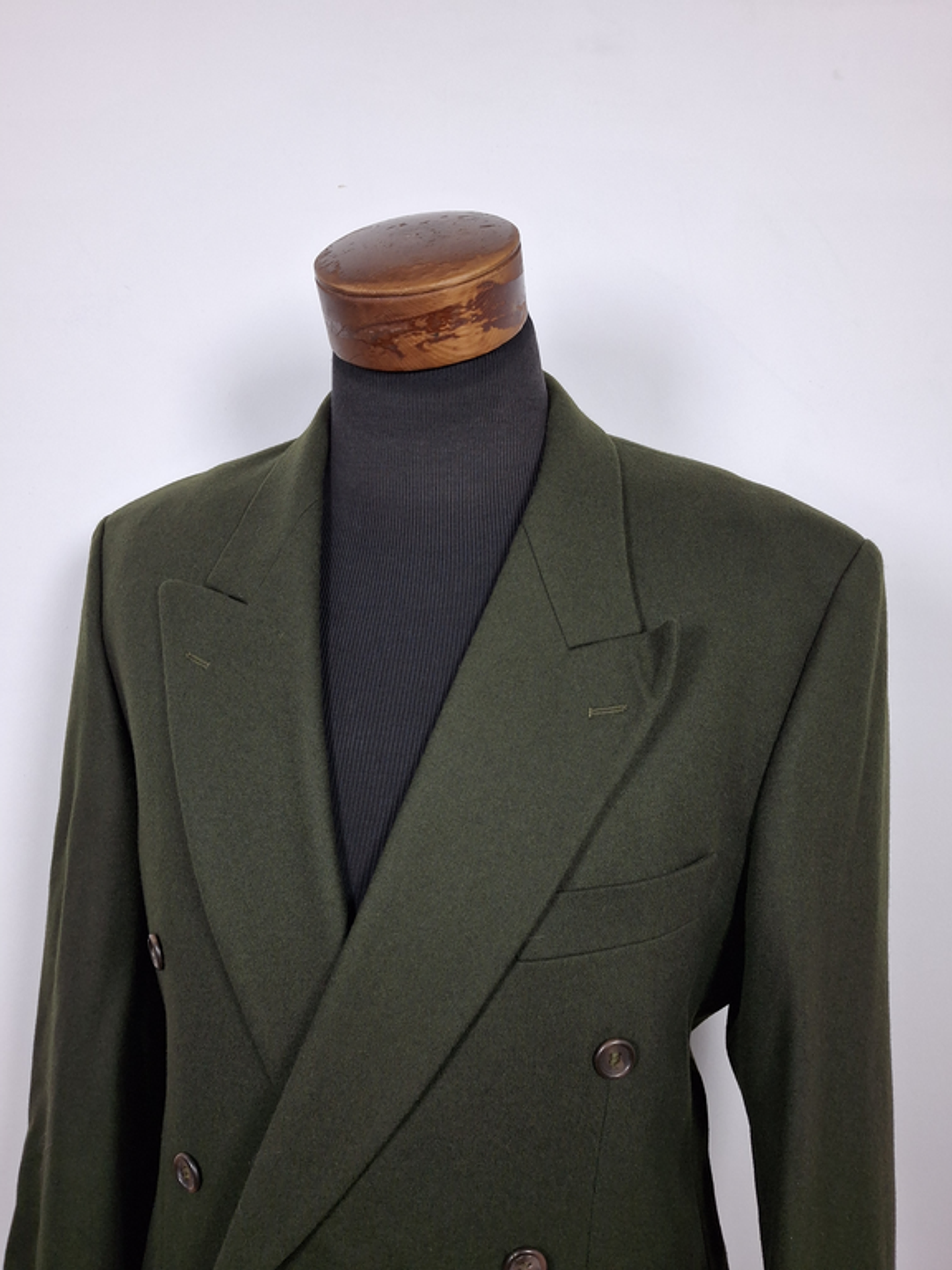 Blazer lana Double Breasted Verde - TALLA LXL - BH173 3
