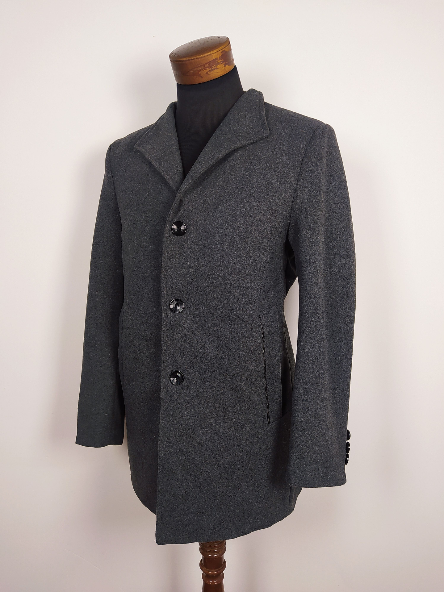 Abrigo lana hombre Talla M - WESTPORT PLOMO - C294 1