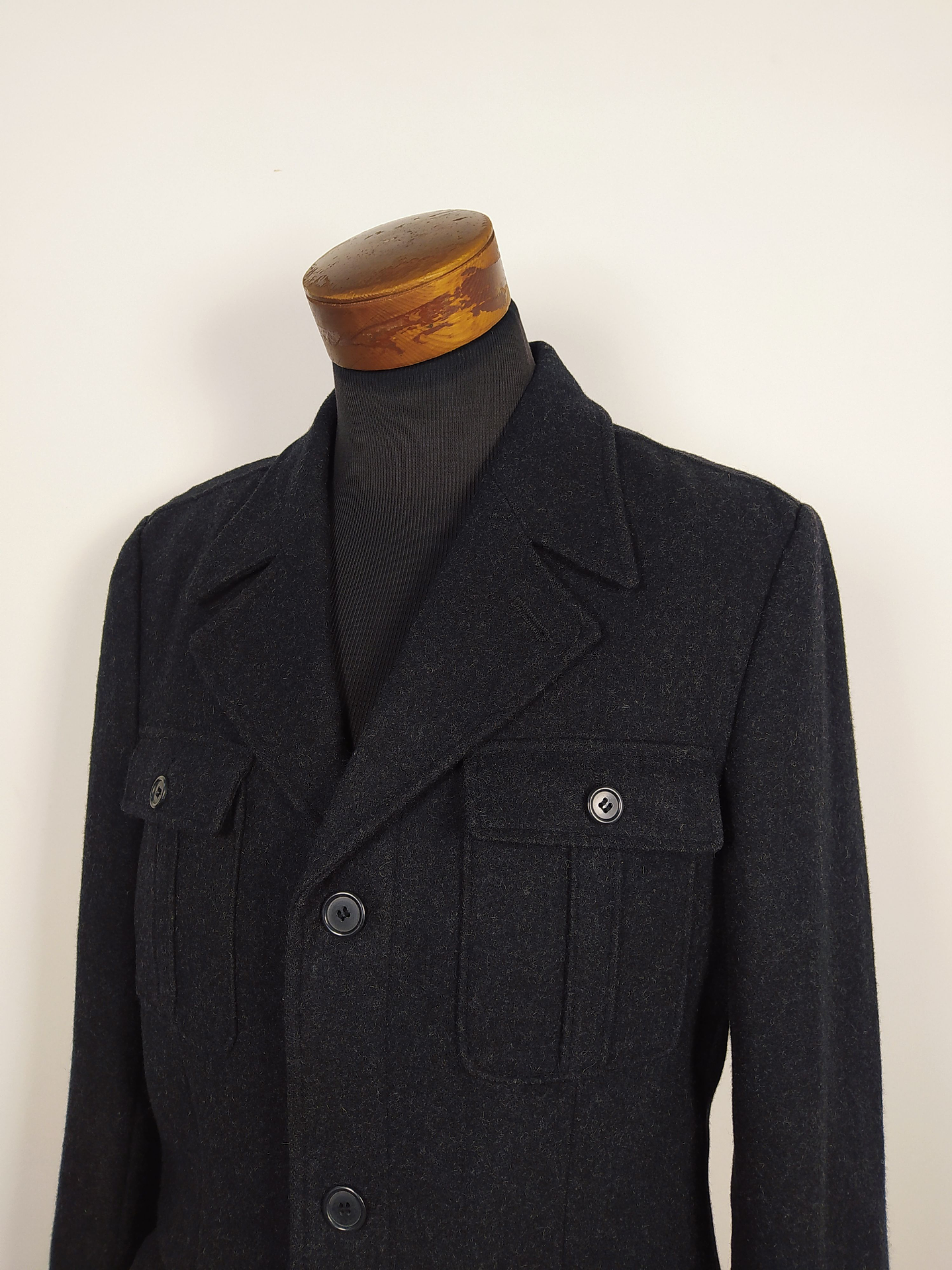 Abrigo lana hombre Talla M - BLACK RIVET PLOMO - C301 2