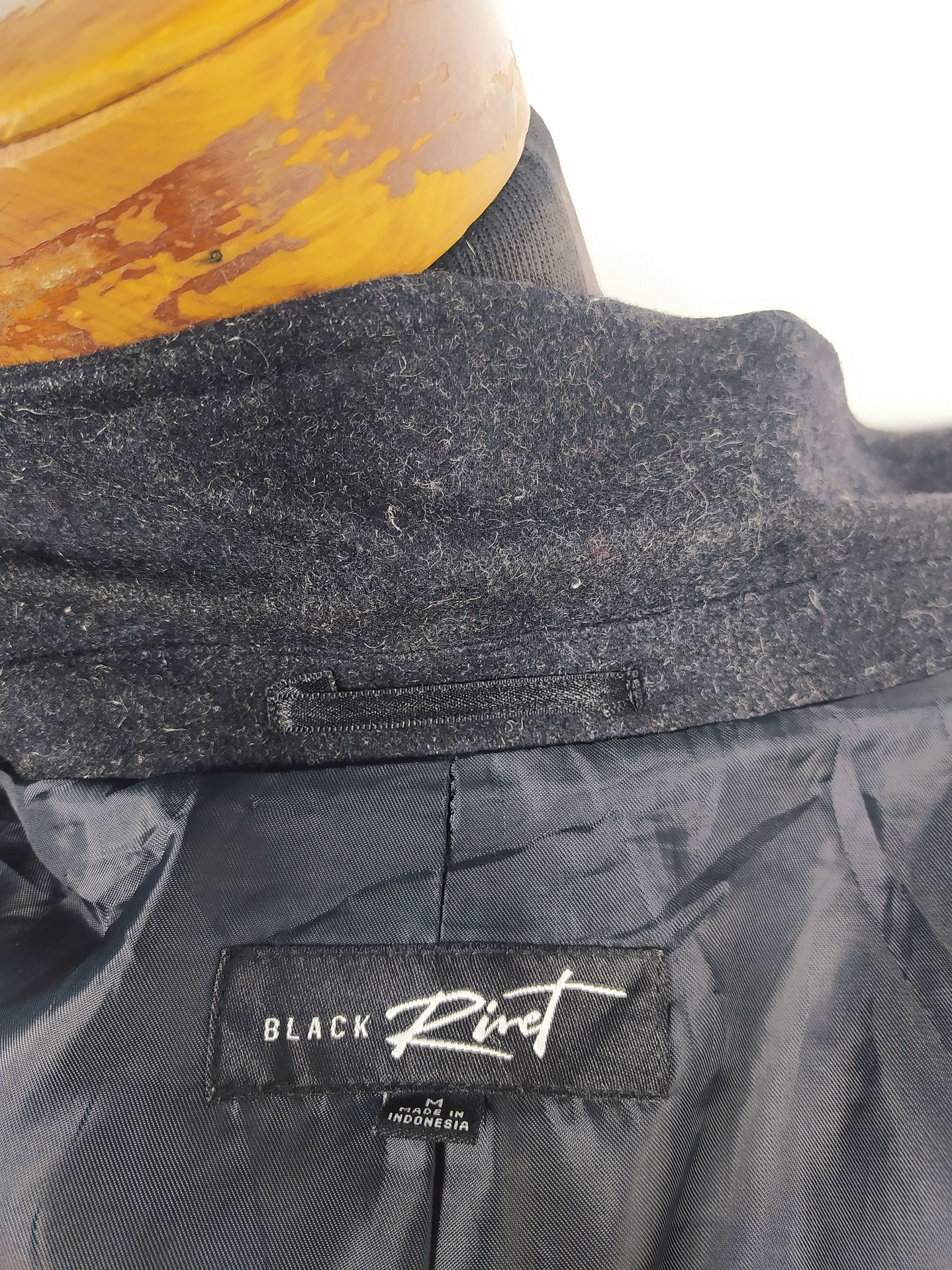 Abrigo lana hombre Talla M - BLACK RIVET PLOMO - C301 6