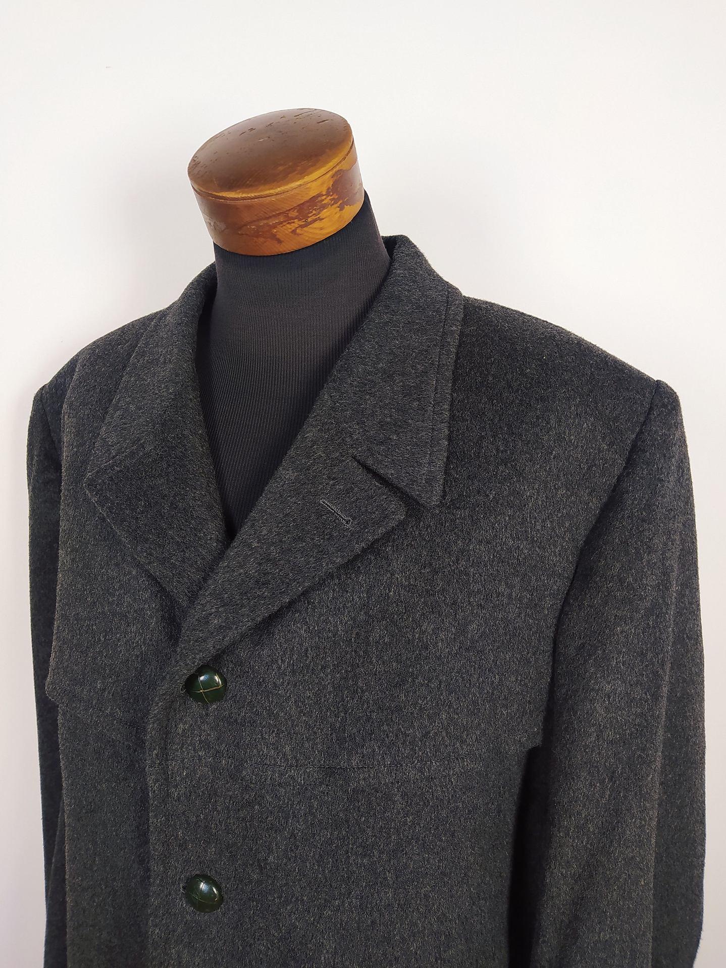 Abrigo Tirolés Loden Original Austria – 100% Lana Virgen – Largo Premium – Talla 2XL 3