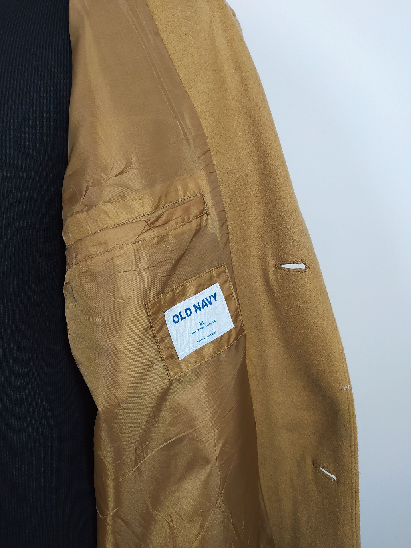 Abrigo camel paño hombre Talla 3XL - OLD NAVY CAMEL - C305 4