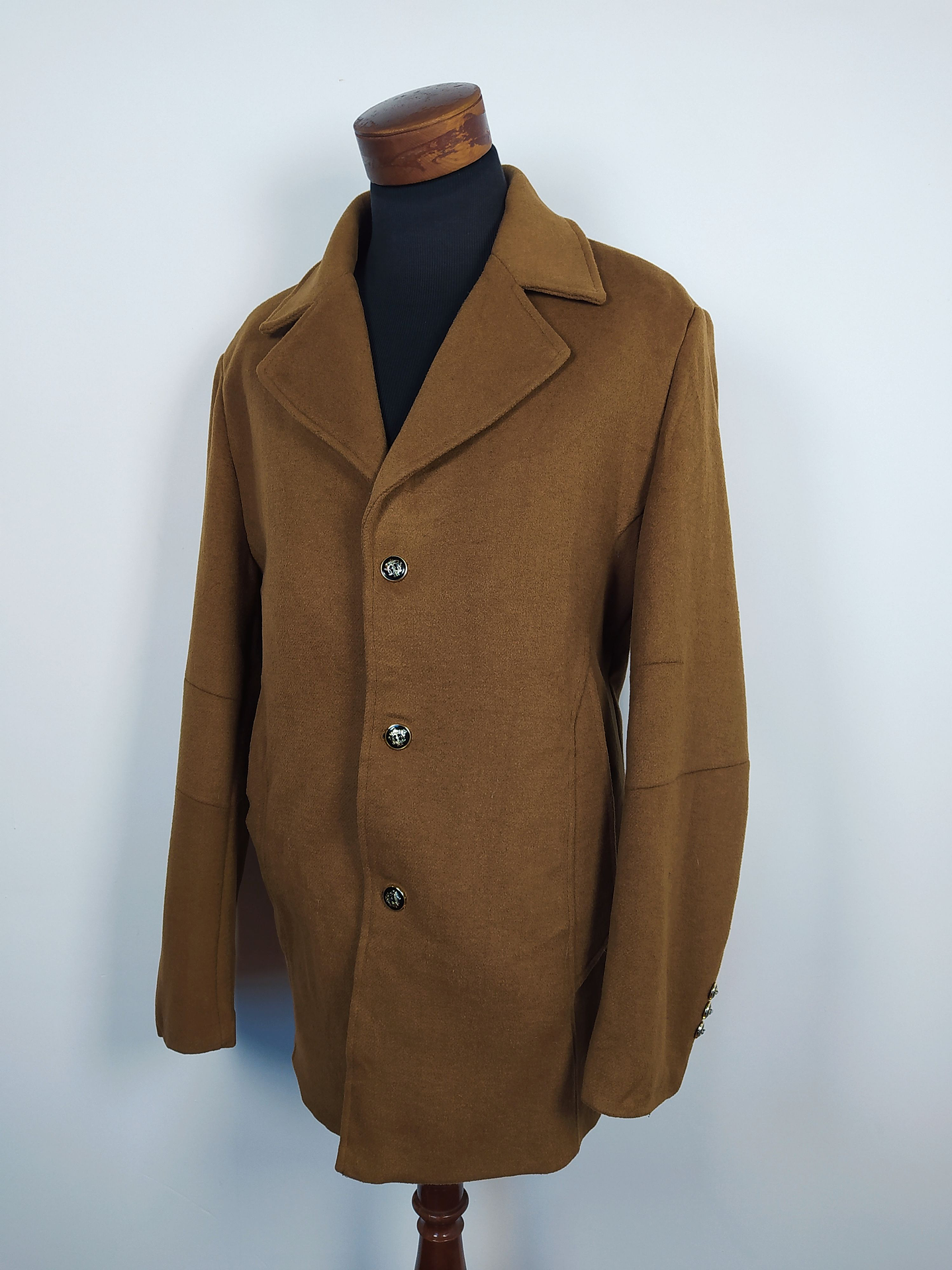 Abrigo lana Talla XL - CHOU YATOU CARAMELO - C308 1