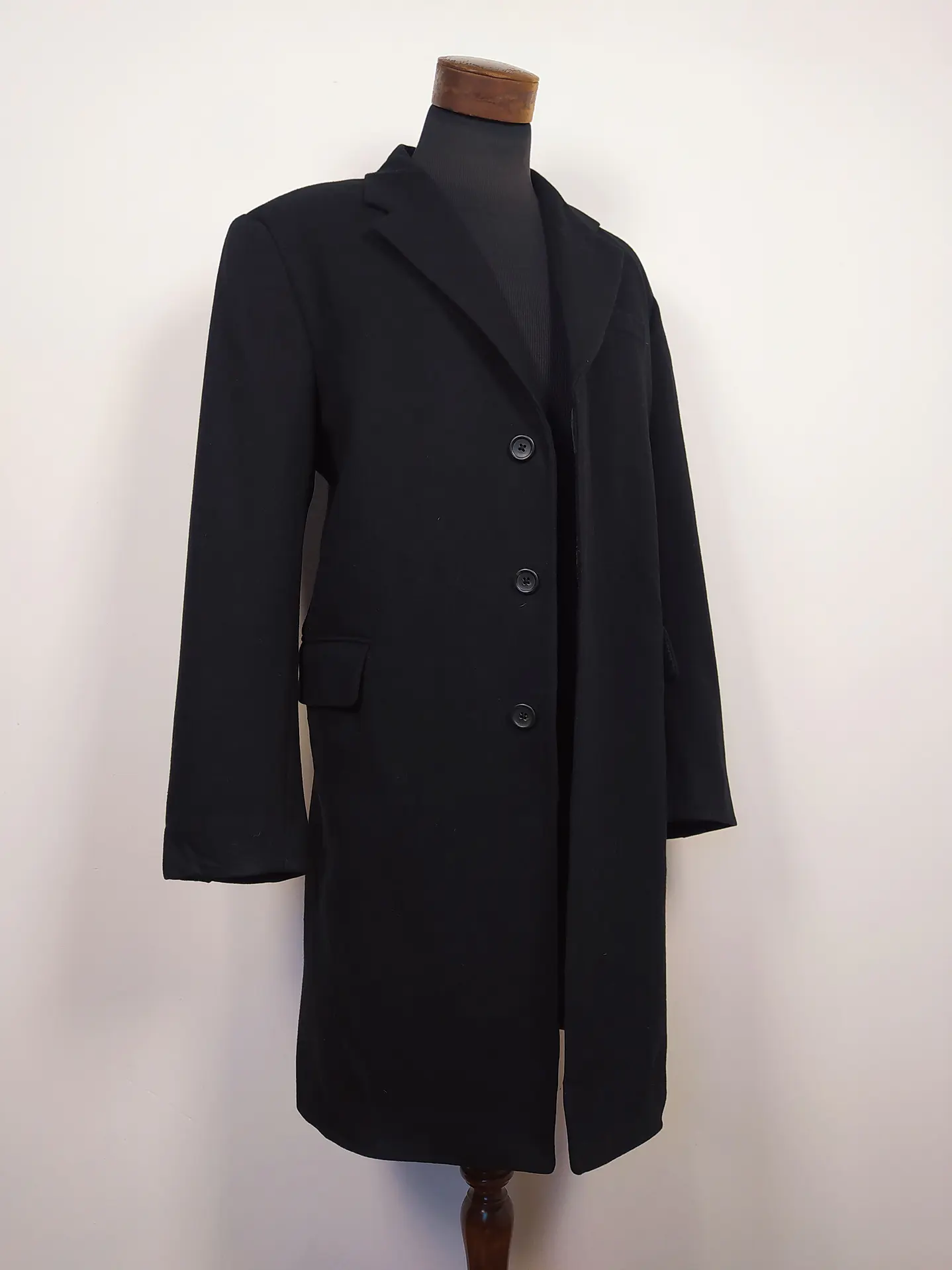 Abrigo largo lana hombre Talla LXL - BANANA REPUBLIC NEGRO - C309 1
