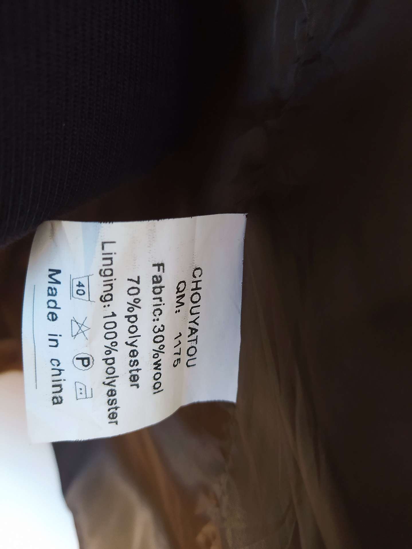 Abrigo lana Talla XL - CHOU YATOU CARAMELO - C308 4