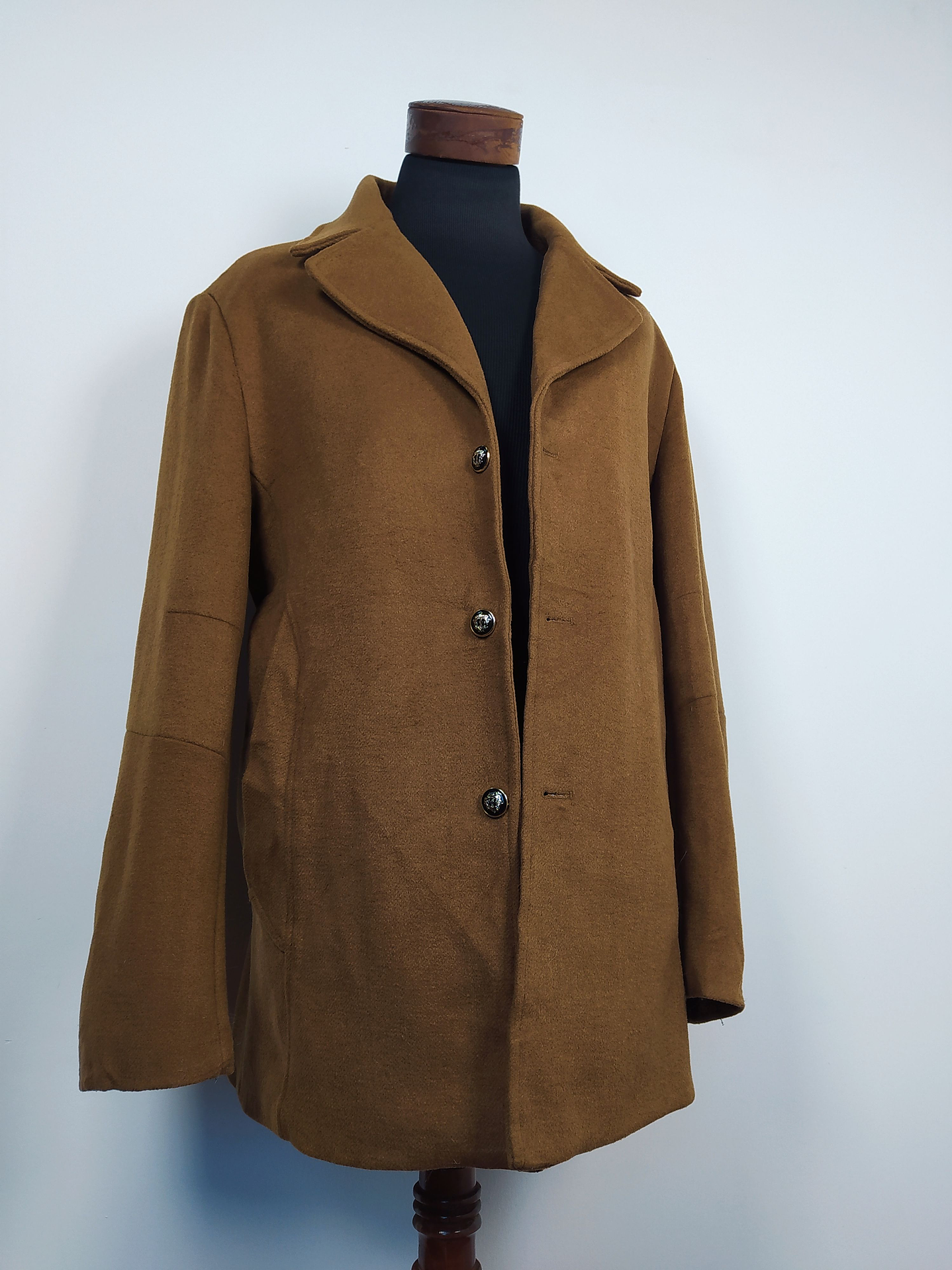 Abrigo lana Talla XL - CHOU YATOU CARAMELO - C308 6