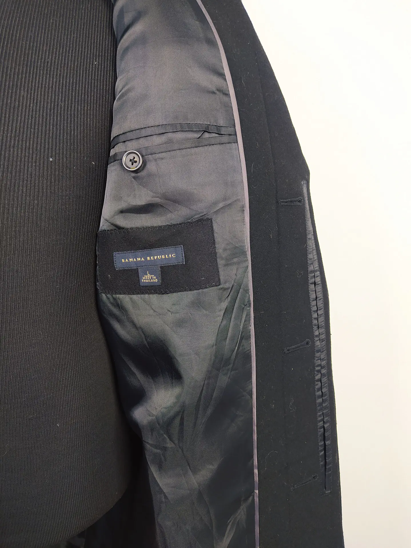 Abrigo largo lana hombre Talla LXL - BANANA REPUBLIC NEGRO - C309 4