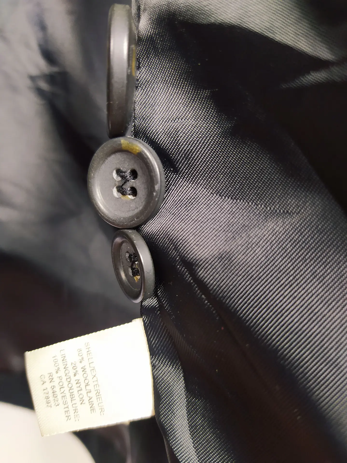 Abrigo largo lana hombre Talla LXL - BANANA REPUBLIC NEGRO - C309 5