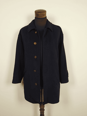 Abrigo pura lana cashmere Dare Bridge lujo hombre Azul Marino Talla XL - C318