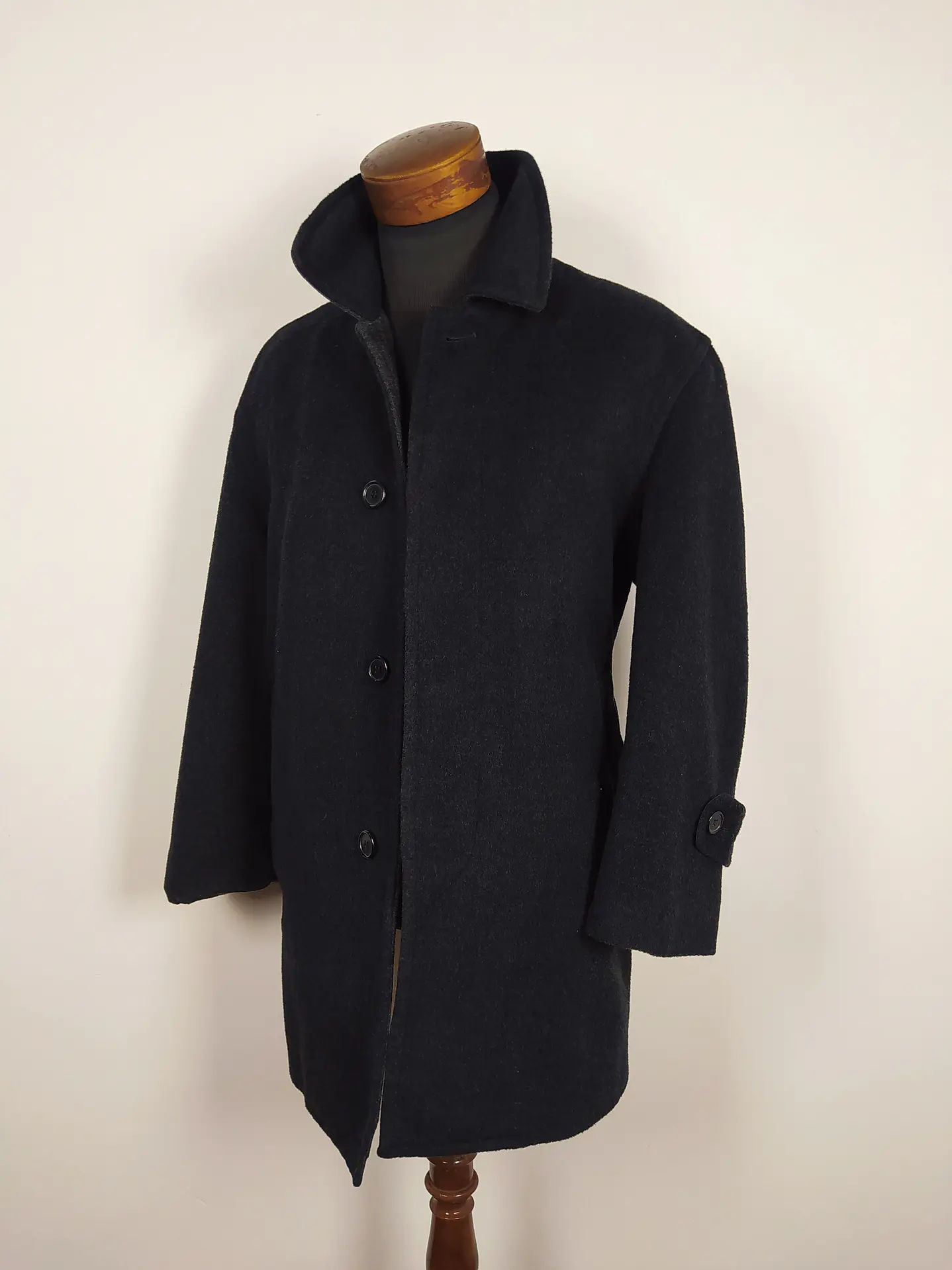 Abrigo lana hombre premium Oso Blanco Plomo Oscuro Talla L - C319 2