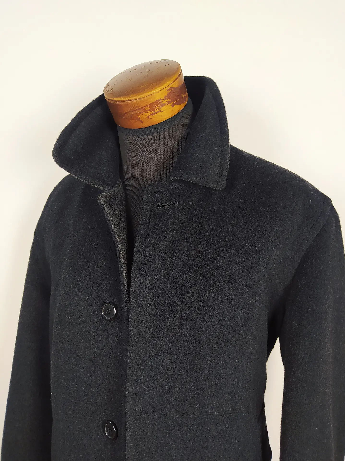 Abrigo lana hombre premium Oso Blanco Plomo Oscuro Talla L - C319 3