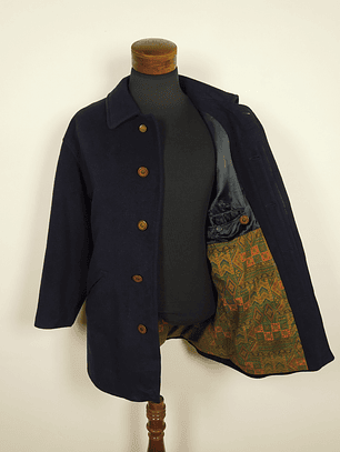 Abrigo pura lana cashmere Dare Bridge lujo hombre Azul Marino Talla XL - C318