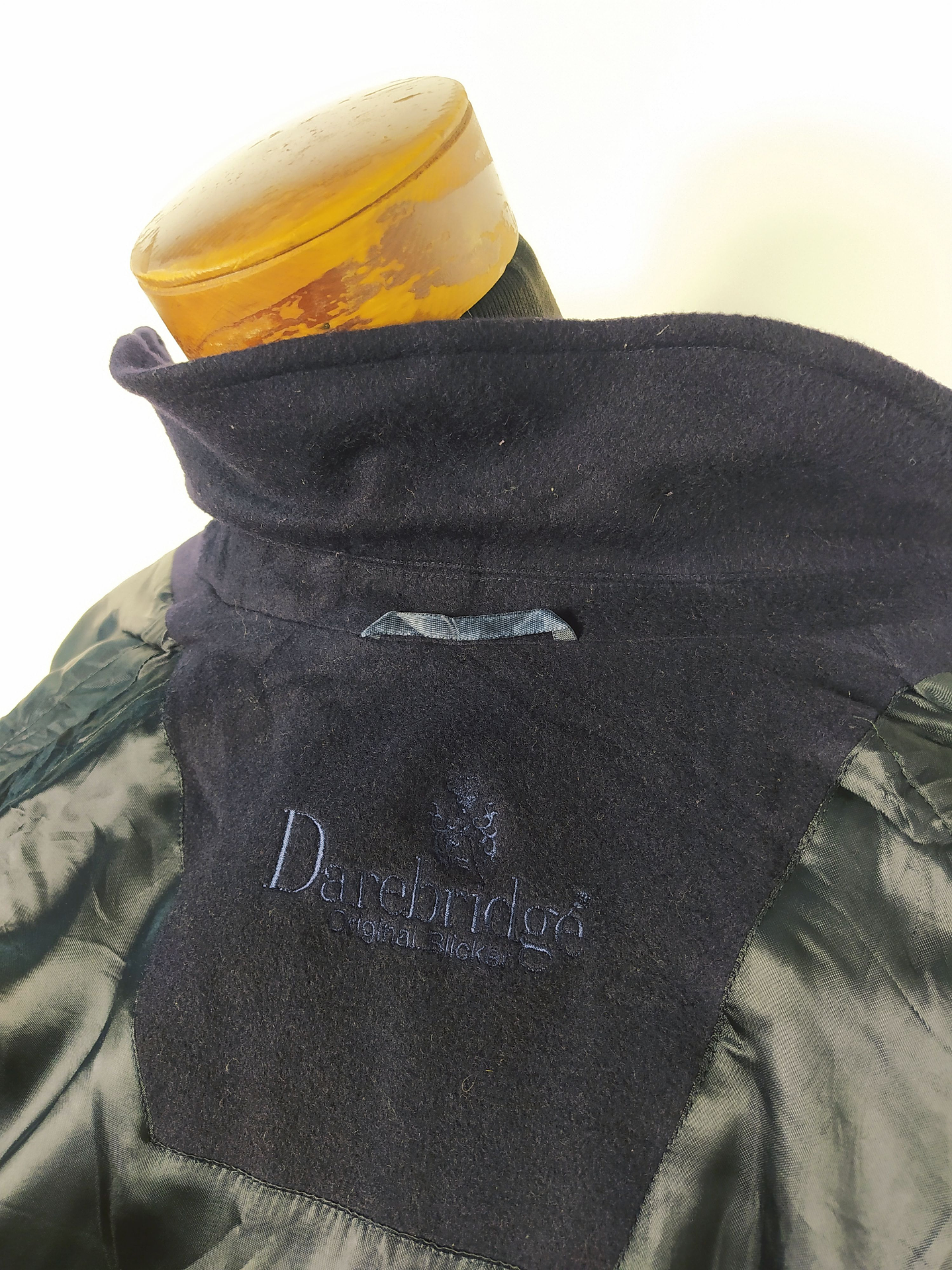 Abrigo pura lana cashmere Dare Bridge lujo hombre Azul Marino Talla XL - C318 9