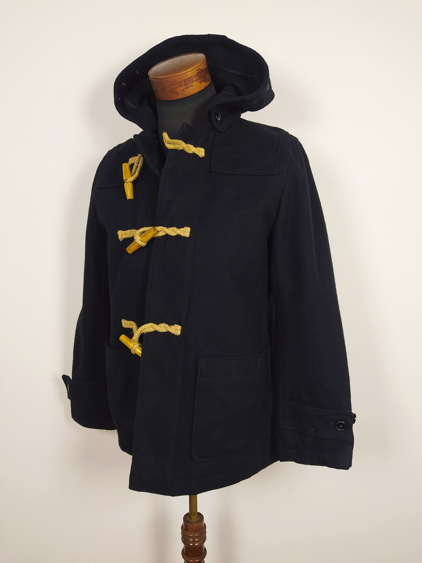 Abrigo Montgomery lana hombre Spinner Bait Negro Talla S - C327 2