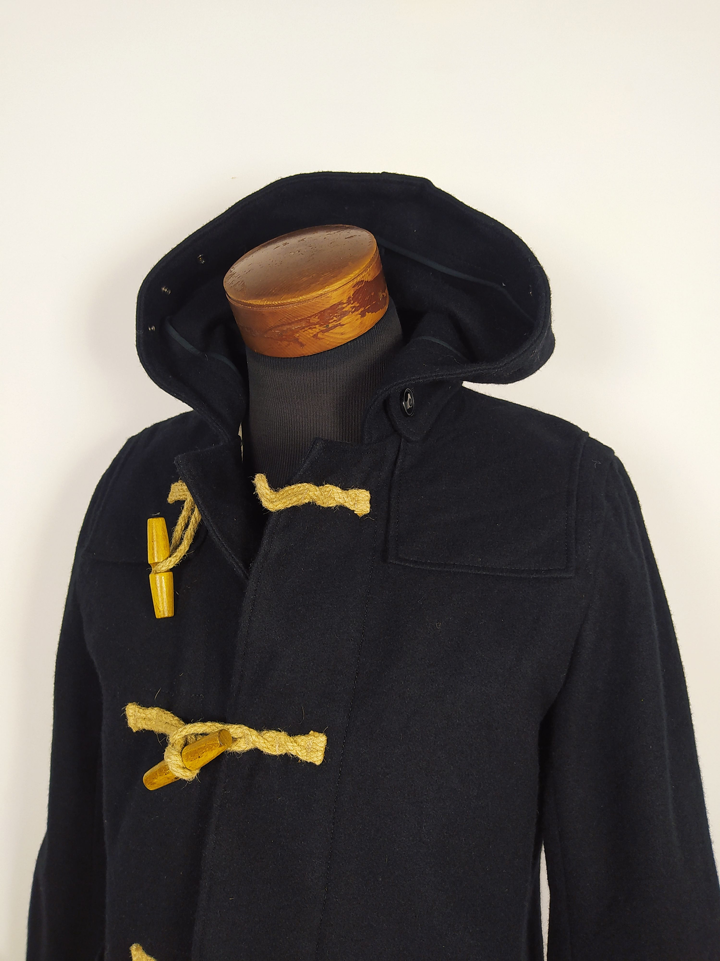 Abrigo Montgomery lana hombre Spinner Bait Negro Talla S - C327 3