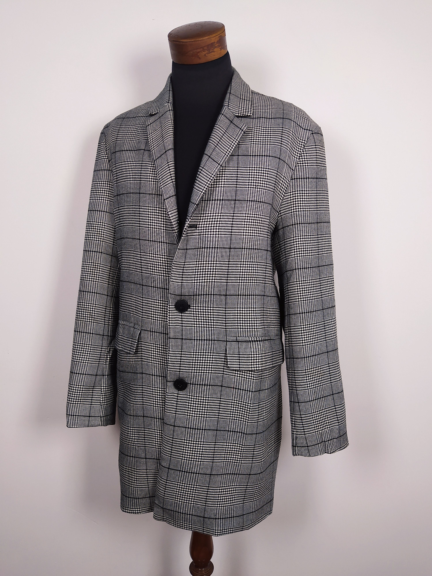 Abrigo hombre H&M Principe Gales Talla ML - C329 2