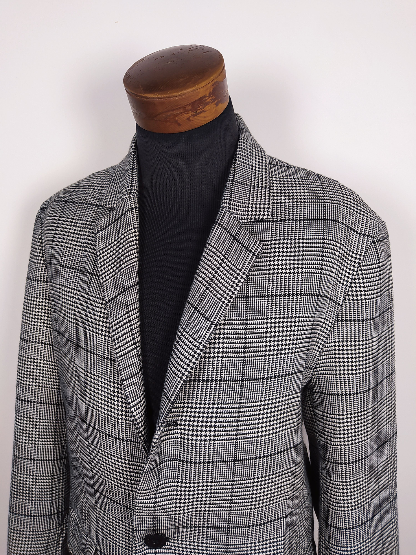 Abrigo hombre H&M Principe Gales Talla ML - C329 3