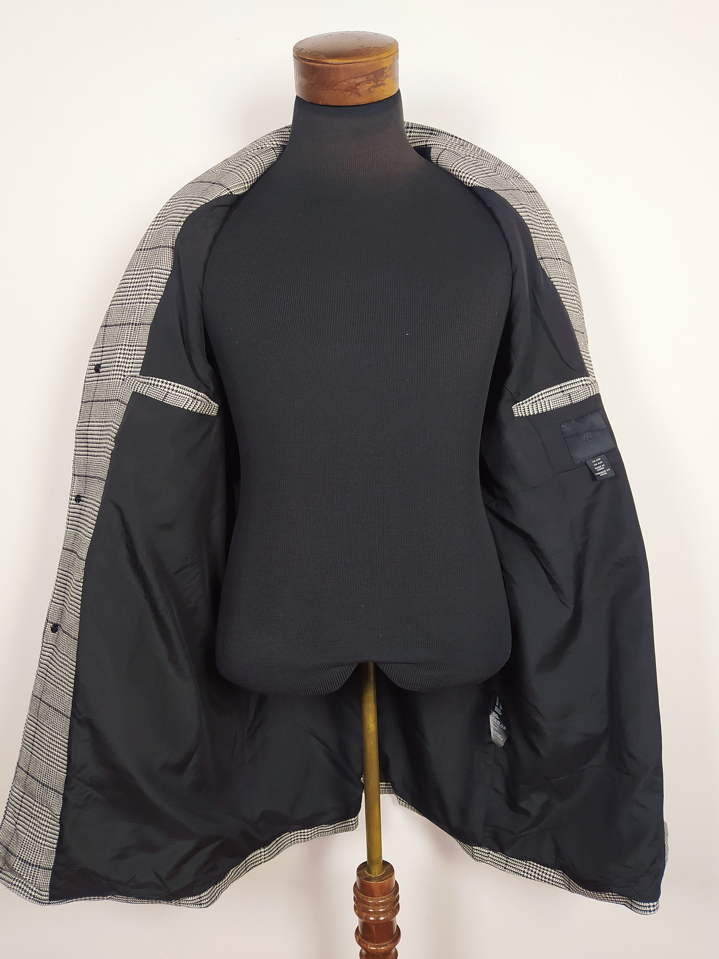 Abrigo hombre H&M Principe Gales Talla ML - C329 7