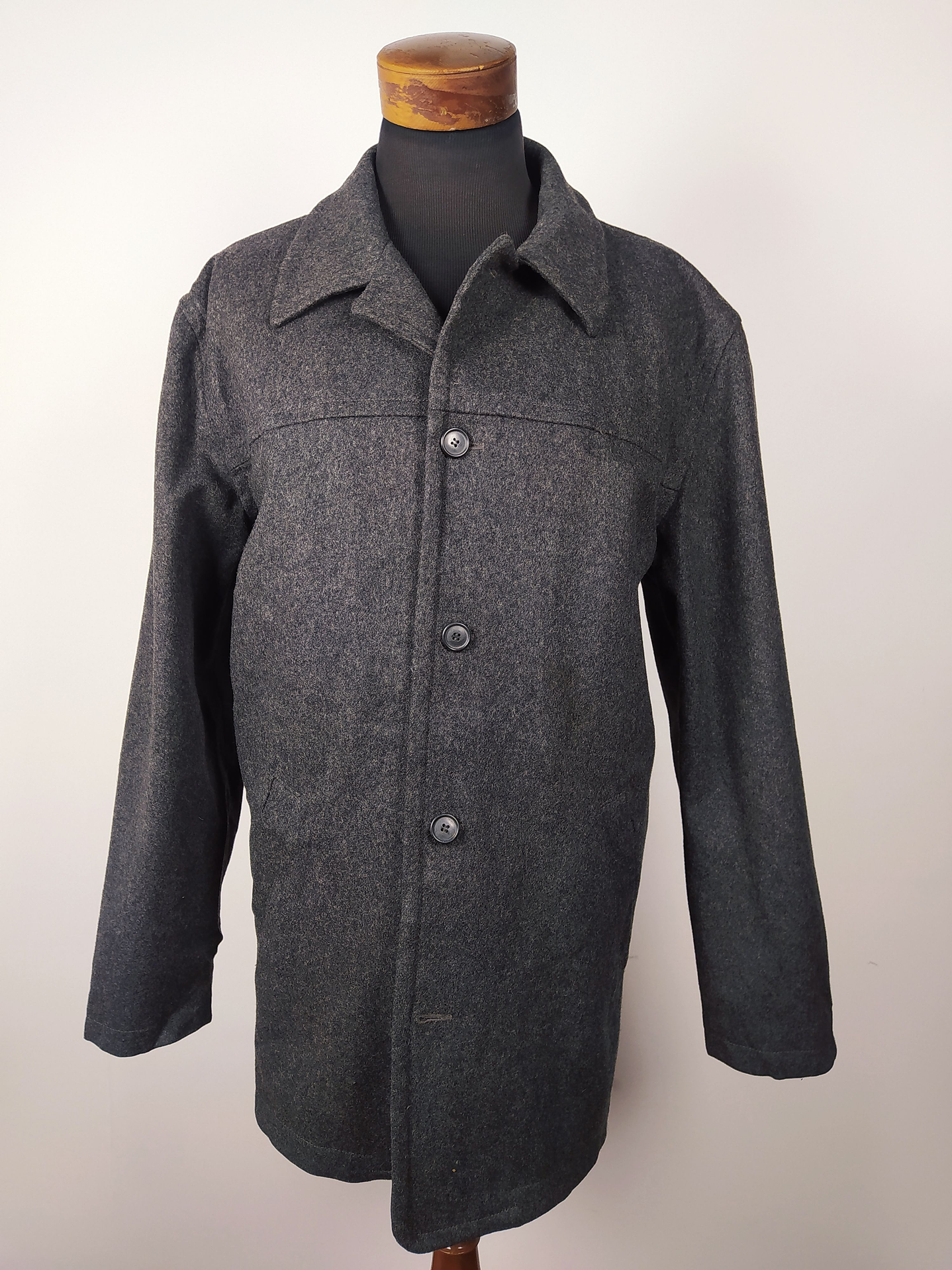 Abrigo lana hombre Talla XXL J CREW PLOMO - GG21 1