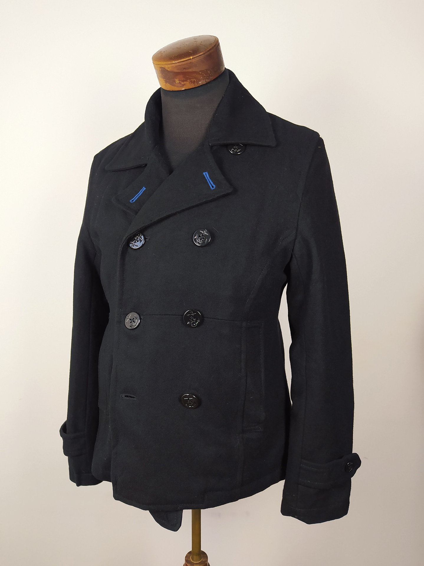 Abrigo marinero lana hombre Talla SM REQUEST NEGRO - GG23 2