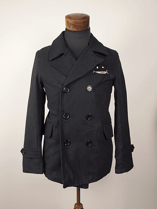 Abrigo marinero lana hombre Talla XS UP SMILE NEGRO - GG29
