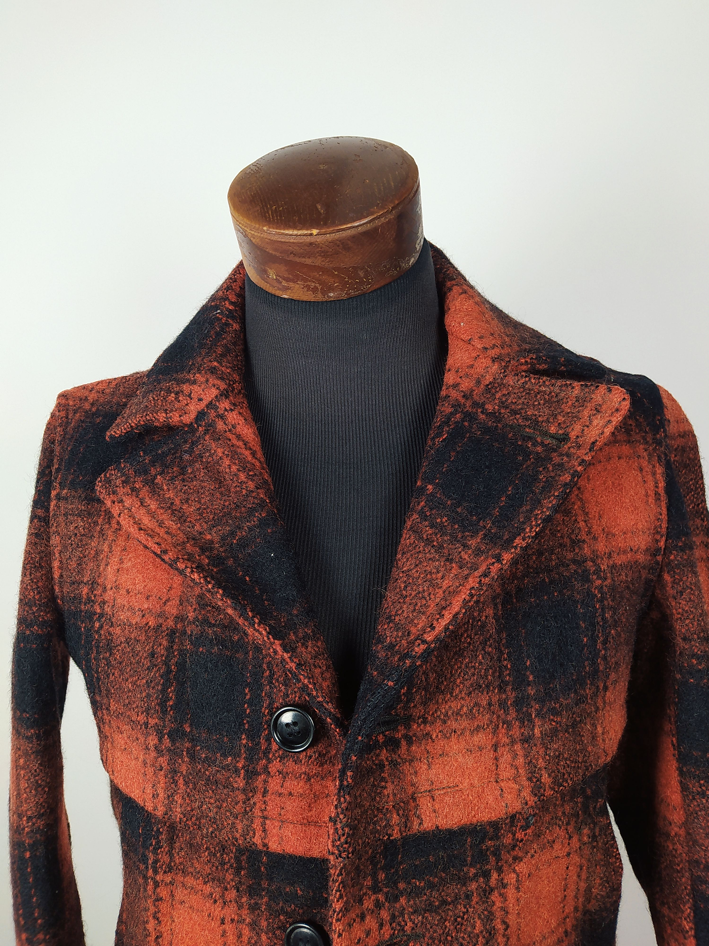 ABRIGO CHAQUETON Lana vintage Talla S MACKINAW JACKET ROJO 5