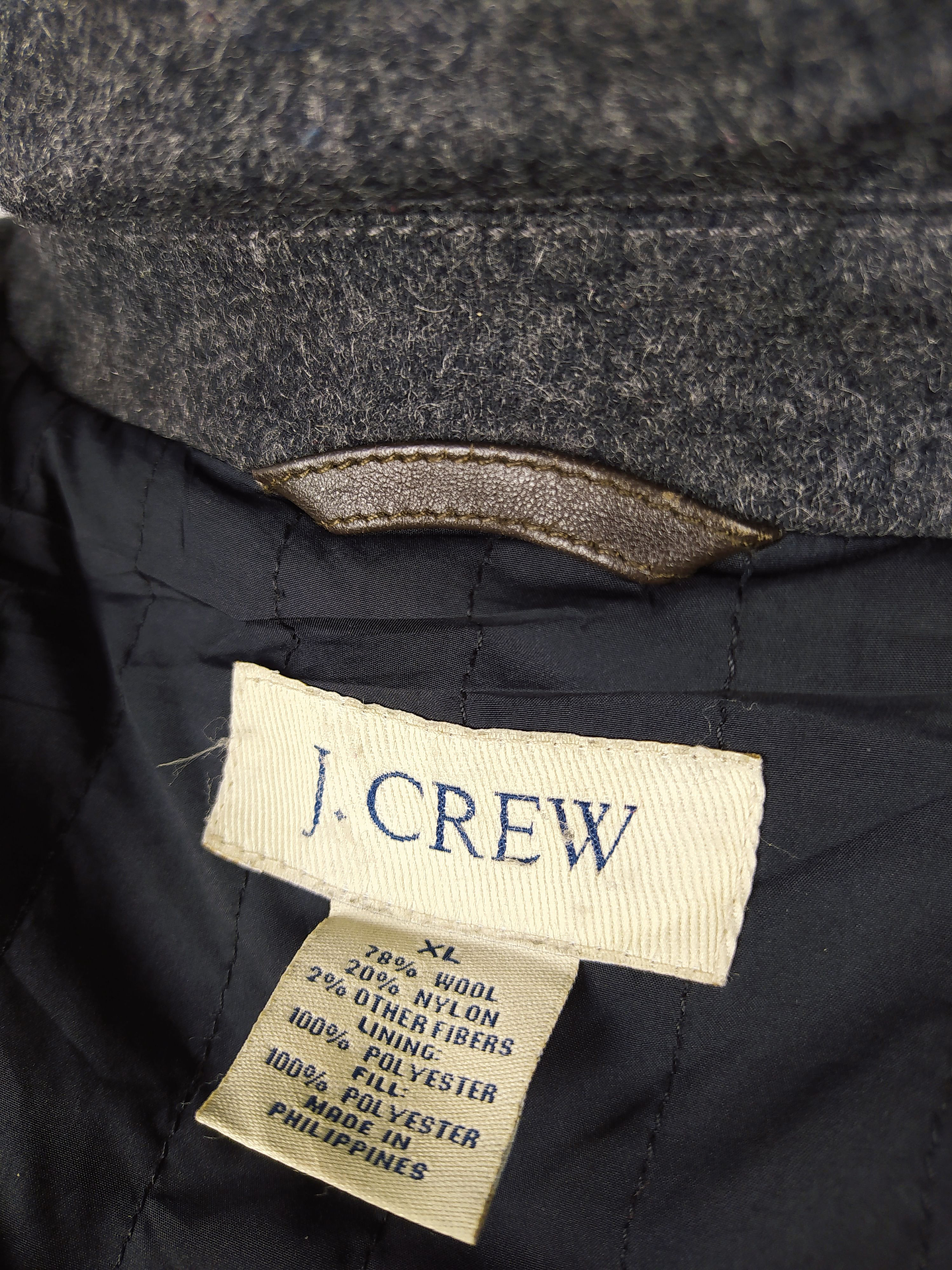 Abrigo lana hombre Talla XXL J CREW PLOMO - GG21 5