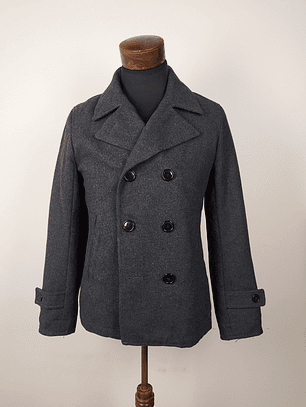 Abrigo marinero lana hombre Talla S BROWNY COAT PLOMO - GG33