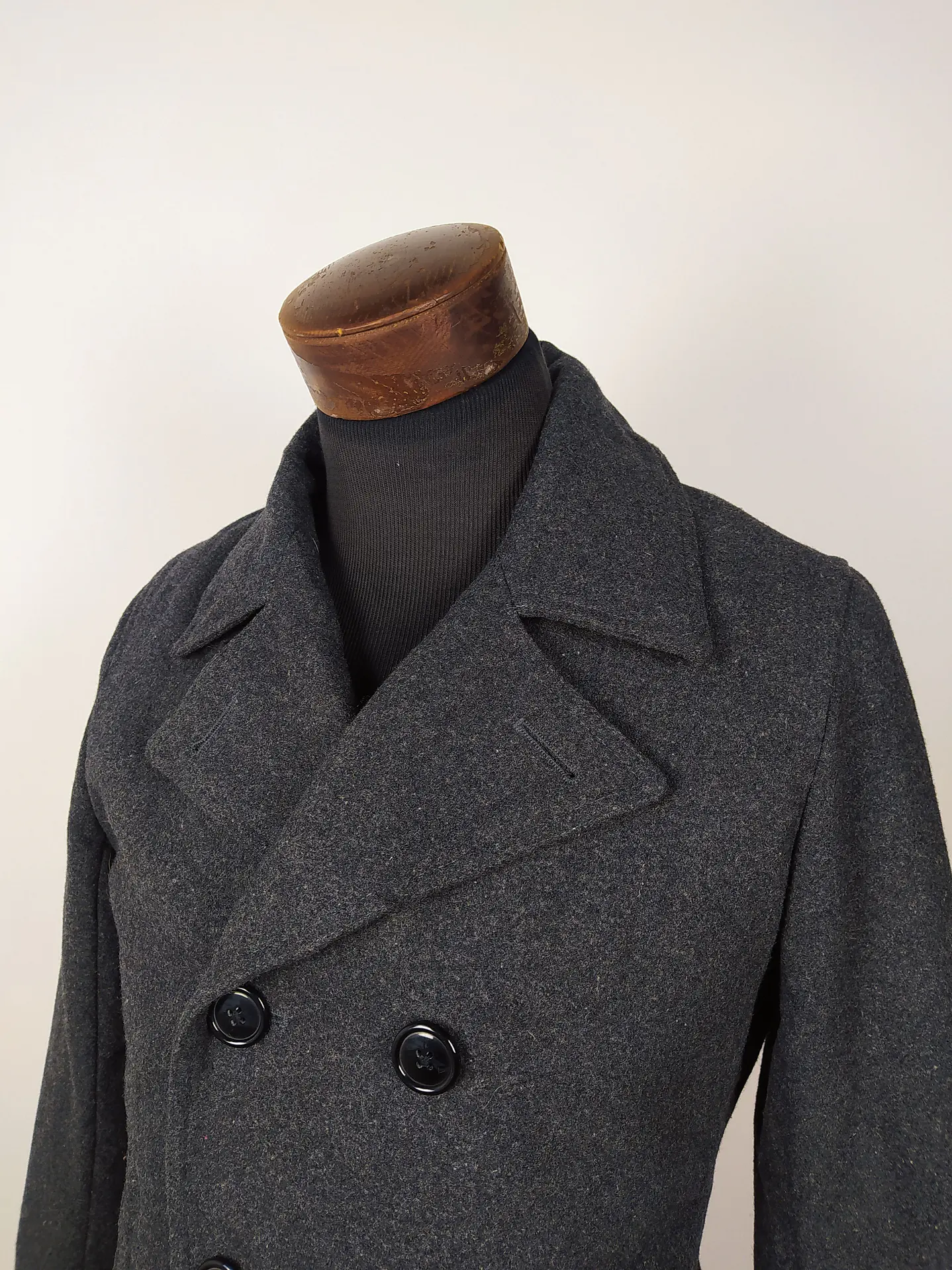 Abrigo marinero lana hombre Talla S BROWNY COAT PLOMO - GG33 3