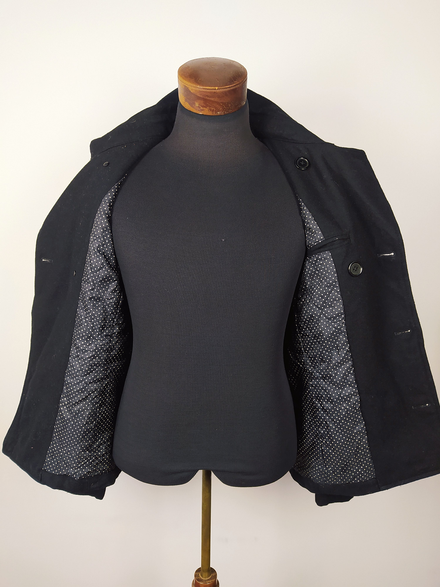 Abrigo marinero lana hombre Talla XS BENO EXCLUSIVE LABEL NEGRO - GG36 6