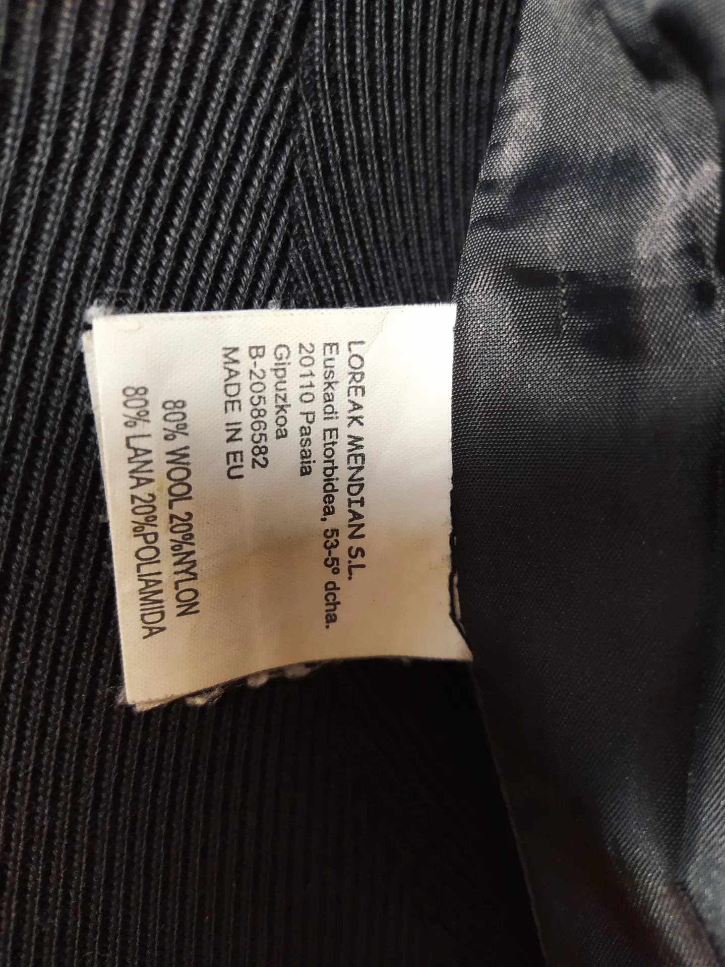 Chaqueta lana hombre Talla XS LOR EAK MENDIAN NEGRO - GG38 5
