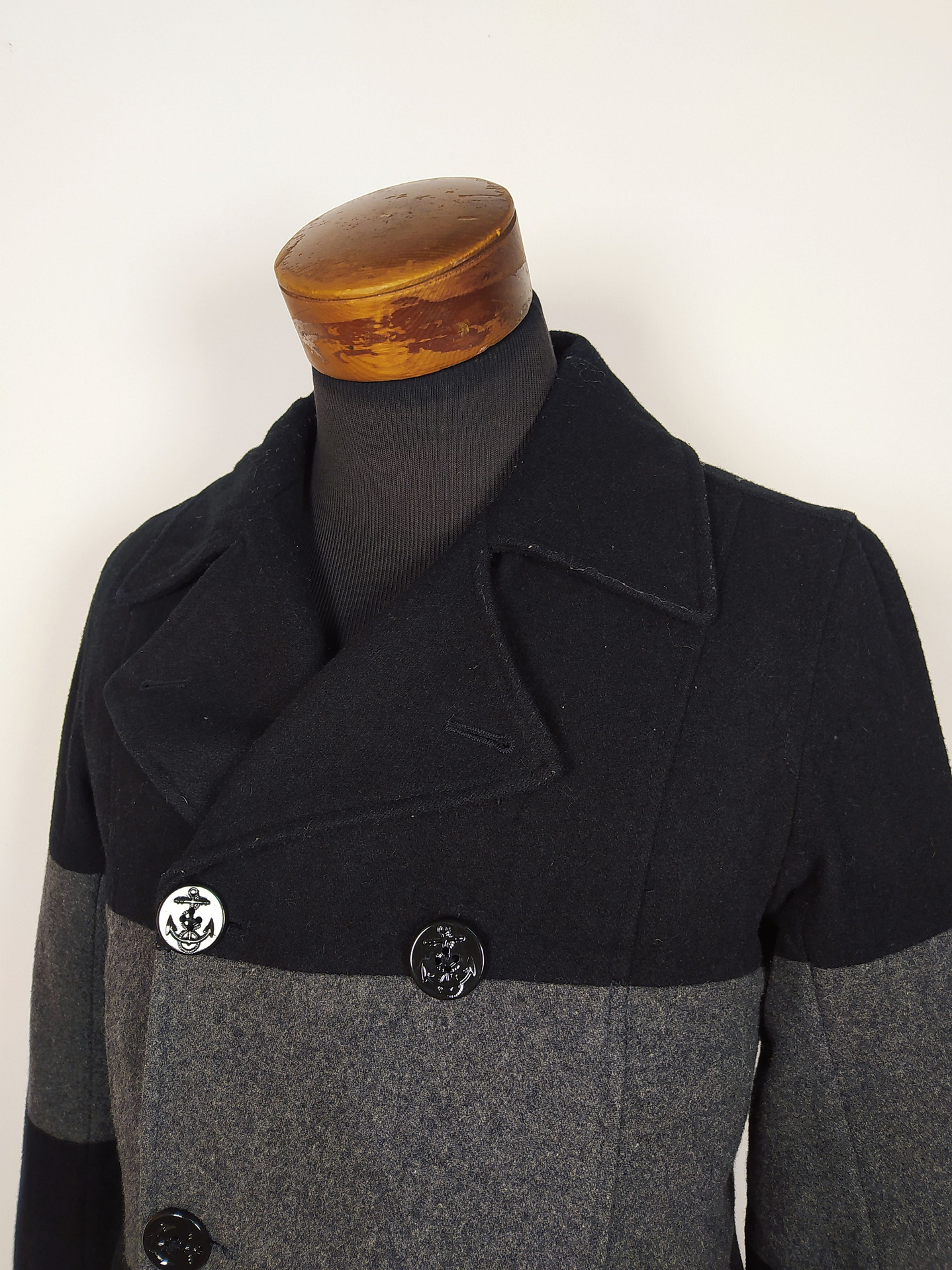 Abrigo marinero lana Talla SM HOB NEGRO - C336 3