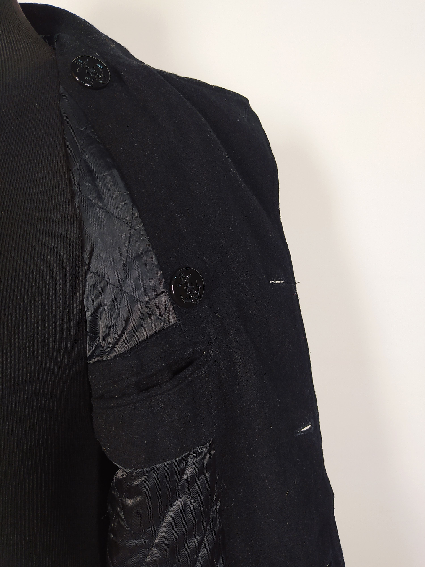 Abrigo marinero lana Talla SM HOB NEGRO - C336 5