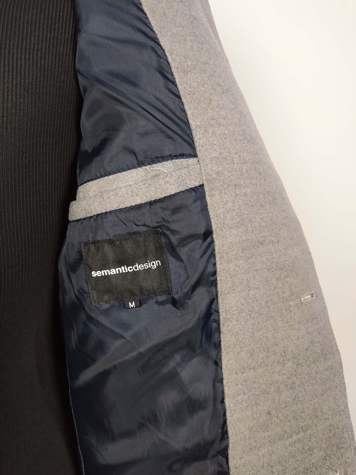 Abrigo elegante hombre Talla XS/S SEMANTIC DESING GRIS - C334 5