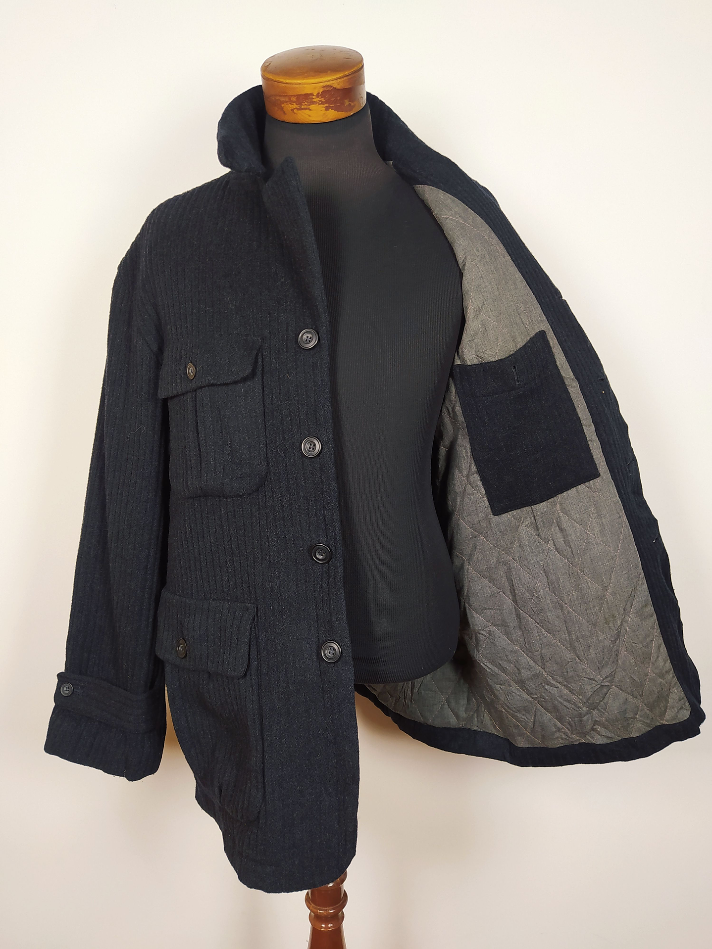 Abrigo chaqueton lana Talla M REQUESTED PLOMO  - C340 1