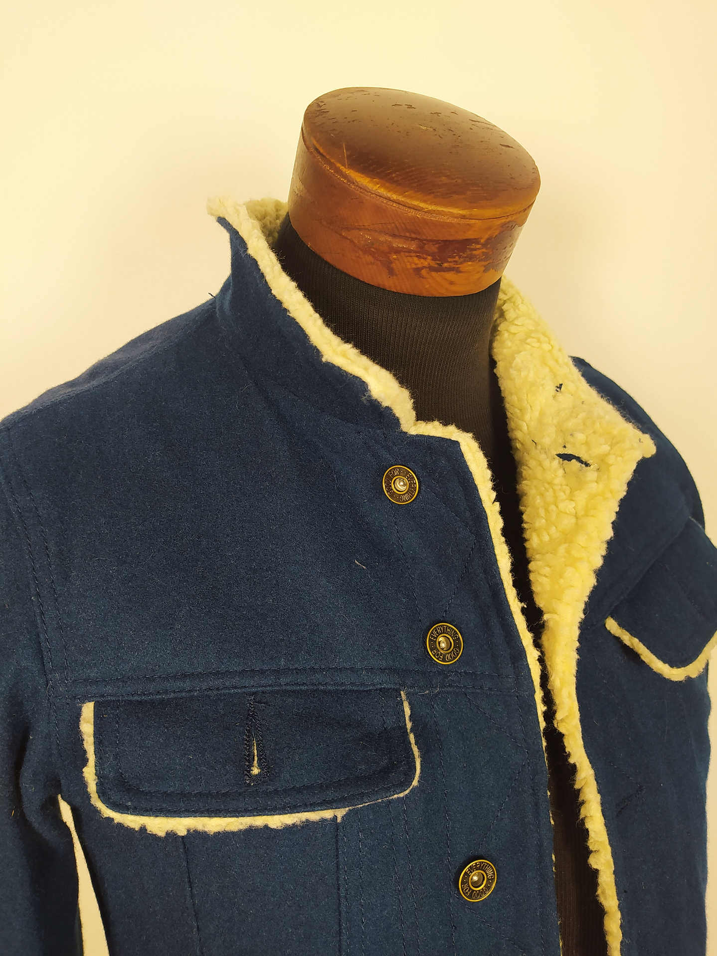 Chaqueta lana hombre juvenil Talla XXS JUNGLE STORM  AZUL - C343 5